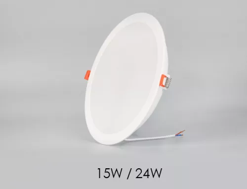 Exterior outdoor adjustable lighting 15W 24W round recessed mounted ceiling LED down light