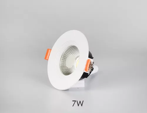 Commercial mall hotel aluminum dimmable anti glare trimless spotlight ceiling spot light 7W LED downlight